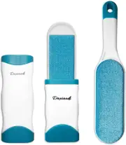 2 Pack Furniture Lint Remover Brushes, Double Sided Self Cleaning Loose Hair Cat