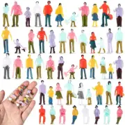 200 Pcs Mini Figurines 1:100 Scale - Architectural Painted Tiny People Model ...