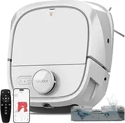 TECBOT M1 Pro Robot Vacuum and Mop - LiDAR Robotic Vacuums Cleaner for Home with Pet Hair, Carpet, Hardwood Floors, Auto Smart Mopping, Self Cleaning, Avoids Obstacles, Voice Control, White