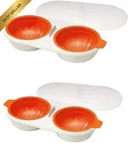 Microwave Egg Poacher, 2 Cavity 2-Cup Poacher Set, Kitchen Tools