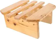 HAKIDZEL Foot Bath Sauna Foot Stool Step Stool Wooden Stool for Bathroom Foot Stools Shower Foot Stool Shower Foot Rest Wood Shower Stool Bathroom Stool Sauna Accessories Bath Stool Beige