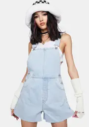 [Rollas] Holiday Blue Organic Mirage Short Overalls