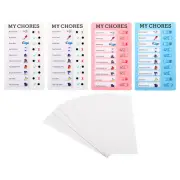 Checklist Board Set, 4 Pcs Chore Chart with Cardstock My Chore, Multicolored