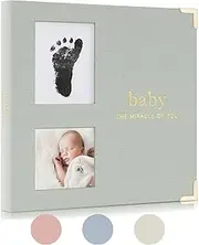 Keepsake Baby Memory Book for Boys and Girls – Timeless First 5 Year Baby Book With Photoslots – Cute Journal Scrapbook or Photo Album - Record a Milestone for Every Event from Birth to Age 5