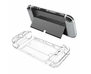 Protective Case for Nintendo Switch OLED, Nintendo Switch OLED Cover with Stand - Clear