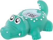 Dreambaby Croc Baby Bath Thermometer - Instant Read Digital Thermometer for Water and Room Temperature - Floating Baby Bath Toy