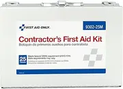 First Aid Only Contractor's First Aid Kit, Metal Case, 3.61 Pound