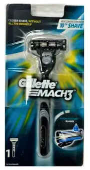 Gillette Mach3 Razor Handle - Holds all Mach3 and Venus Blades