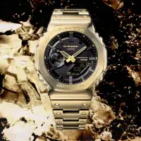 在飛比找momo購物網優惠-【CASIO 卡西歐】G-SHOCK 八角農家橡樹 奢華金 