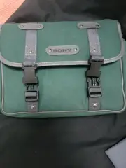 New Vintage Sony OEM Padded Green Camera Camcorder Bag Case Messenger