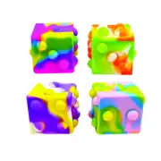 Raymond Pop 'n’ Dice Fidget Cube Toys (12 per Bag) - 6 Sided Pop it Pack - Fi...