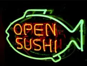 Open Sushi Fish Seafood Acrylic 24" Neon Sign Lamp Light Nightlight Business EY