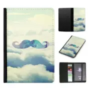 PASSPORT ITINERARY ORGANIZER|HIPSTER COLOURFUL MOUSTACHE #23