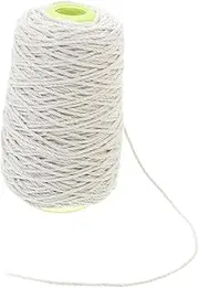 SUPVOX 1.8mm Thick Cotton Twine Rope Garden Twine String Cotton Braided Rope Heavy Duty Twine for Crafts Wrapping Decorations Festive Holiday Use