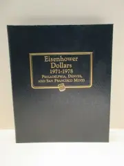 4 Page Whitman Classic Coin Album #9131 Eisenhower Ike Dollars 1971-1978
