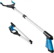 Upgraded Grabber Tool, 32" Long Reacher Pickup 1 Pack, Blue