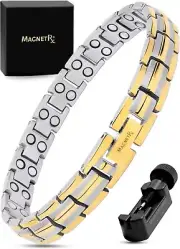 MagnetRX® Women's Titanium Magnetic Therapy Bracelet for Arthritis Pain Relief