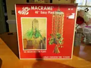 Vintage Macrame Plant hanger kit new in box Hazels and Kaboodles