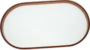 OKUMEYR Beautiful Glass Serving Tray Reusable Snack Tray for Home Flower Pattern Dessert Holder Elegant and Generous Design