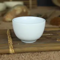 在飛比找ETMall東森購物網優惠-陶瓷純白功夫小杯優質配件茶具