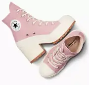 Converse Chuck 70 DE LUXE Heel Women's Size 7 high heels Static Pink Shoes NEW