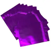 PK100 Smell Proof Mylar Bags Aluminum Foil Pouch Resealable Zip Lock 4" x 6"