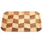 Creative Square Lattice Dinner Plate Tea Tray Wooden Retro Tray Japanese Sushi P
