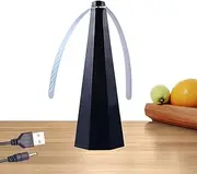 Wezalget Table Fly Fan - Rechargeable Fly Fan Fly Table Spinner | Fly Fans, Outdoor Fly Repeller, Table Fly Spinner for Party, Outdoor Camping