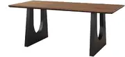 Home Solid Wood Dining Table Walnut Color Living Room Large Long Desk Workbench Large Board Dining Desk All-in-one Conference Office Desk Sub Storage(120 * 60 * 75cm)