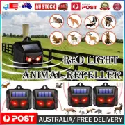 1-4Pack Solar Animal Repeller Outdoor Yard Night Guard Animal Predator Repellent