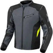 Rush 2.0 Vented Waterproof Black Grey Yellow Textile Motorcycle Jacket