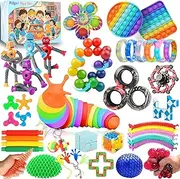 Fidget Toys Set, 46 Pcs Sensory Toy for ADHD, Autistic Children to Stress Relief and Anti Anxiety, Birthday Party Favors, Easter Basket Stuffers, Classroom Rewards, Carnival & Pinata Fillers