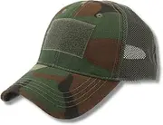 [JupiterGear] Military-Style Tactical Patch Hat with Adjustable Strap | Breathable & Unisex