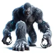 Dark Yeti Ancient Monster 3" DnD Myth Legend Mythology Gaming Hobby Decal