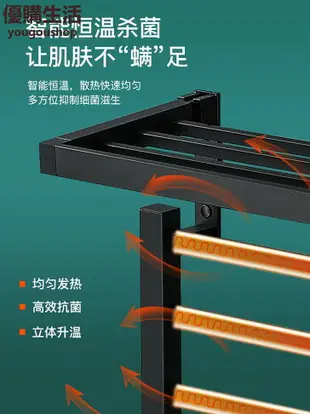 優購生活~110v德國斐洛恩智能折疊電熱毛巾架電動置物加熱家用浴巾架恒溫浴室小電熱毛巾架不鏽鋼恒溫烘幹架掛架收納架浴室置物架毛巾桿掛衣桿