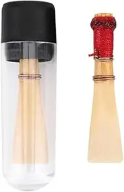 Totority 2pcs Bassoon Reed Bassoon Parts Reed for Bassoon Saxophones Handmade Oboe Musical Instruments Oboe Reeds with Case Replacing Reed Specialty Tools Reed for Students Supplies Soft