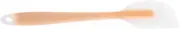 Luxshiny Food Grade Silicone Rubber Spatula Multi Purpose Tool with Long Handle for Smoothing Spreading Scraping for Baking Decorating Cakes Cheese Spreading Semi Transparent Design