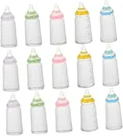 Gatuida Mini Baby Bottles 10 Colors Baby Bottle Toys for Baby Shower Decorations and Baby Play