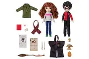 Wizarding World Harry Potter, 8-inch Harry Potter Hermione Granger Dolls Accessories Gift Set, over 20 Pieces, Kids Toys for Ages 6 and up