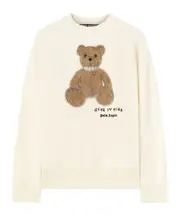 Palm Angels Bear In Mind Crewneck Sweatshirt S,XL,L,M off-white brown
