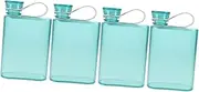 4pcs Flat Kettle Water Bottle for Fitness Water Bottle for Drinking Bottle Water Storage Bottle Travel Bottle Clear Flat Water Kettle Hiking Flask Bottle Flat Bottle