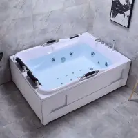 在飛比找樂天市場購物網優惠-優樂悅~亞克力雙人浴缸情侶浴缸沖浪按摩豪華電腦版智能加熱浴缸