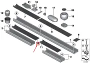 MINI COUNTRYMAN R60 Rail Insert Mat 51169804463 9804463 NEW GENUINE