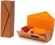 DB11 Wine Gift Boxes Bottle Gift Boxes for Champagne Collapsible Gift Boxes Single Wine Box (Brown)