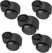 Wheels,2 Inch Stemless Caster,5pcs Black Silent Furniture Casters， Heavy Duty Office Chair casters for Chairs to Replace Mats,Replacement Swivel Accessories