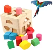Toddmomy Parrot Block Toss Creative Educational for Fun Playing Activity with Parrot Design for Developing Motor Skills and Imagination