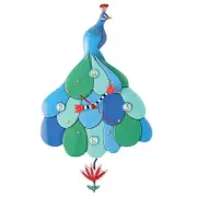Allen Designs 6015366 Priscilla Peacock Pendulum Wall Clock 12.6″