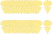 HIKOAN 50Pcs Sticky Bug Trap Dual-Sided Sticky Flying Insect Traps Indoor Outdoor House Plants Fly Paper for Fruit Fly Fungus Gnat Thrip