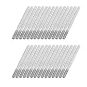30PCS 3mm Dia Shank Diamond Points Grinding Drill Bits w Case