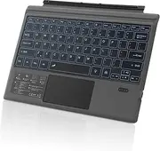 for Surface Pro 7 6 5 4 3 Bluetooth Keyboard Wireless Backlit w/Touchpad
